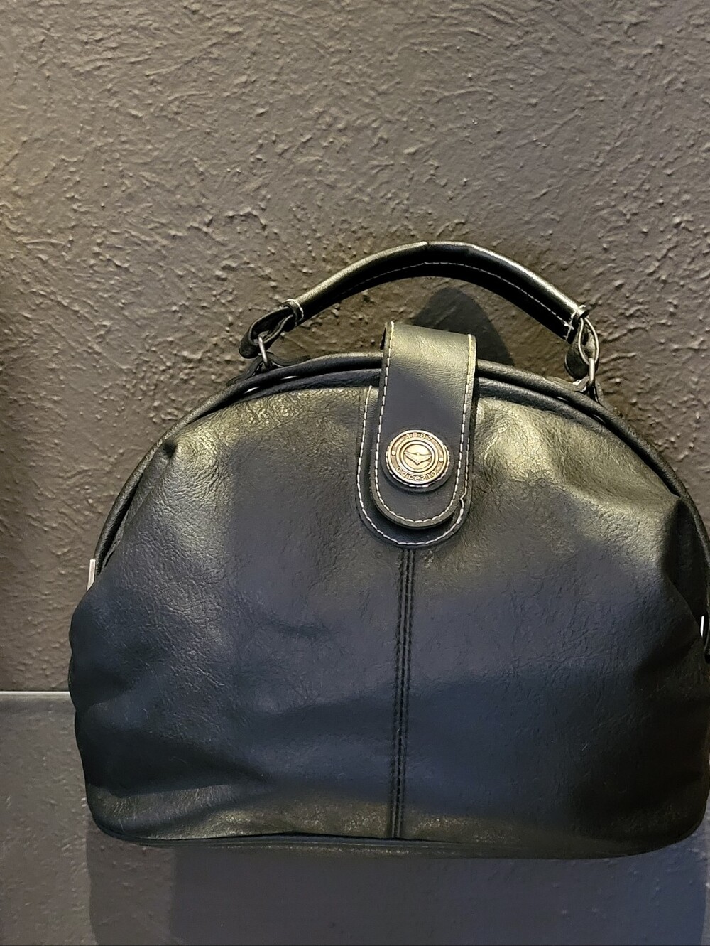 Capezio 80s Black Leather Doctors Bag Made In Taiwan ROC